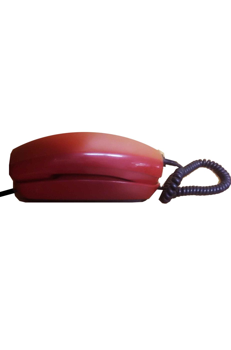Telefono rosso gondola vintage a disco SIP anni 80 fisso