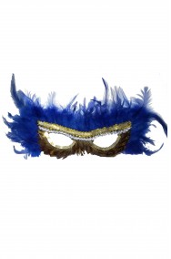 maschera da carnevale blu