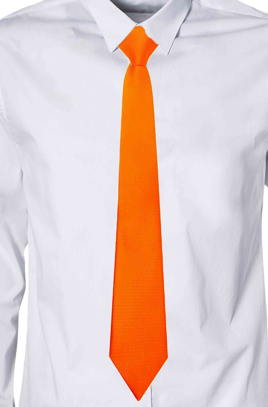 Cravatta arancione elegante larghezza media