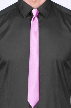 Cravatta da cerimonia di seta lilla