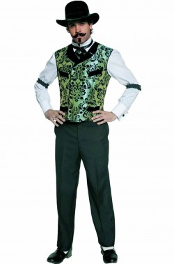 Costume da cowboy da baro da saloon western