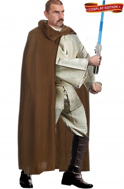 Vestito cosplay cavaliere Jedi Obi Wan Kenobi
