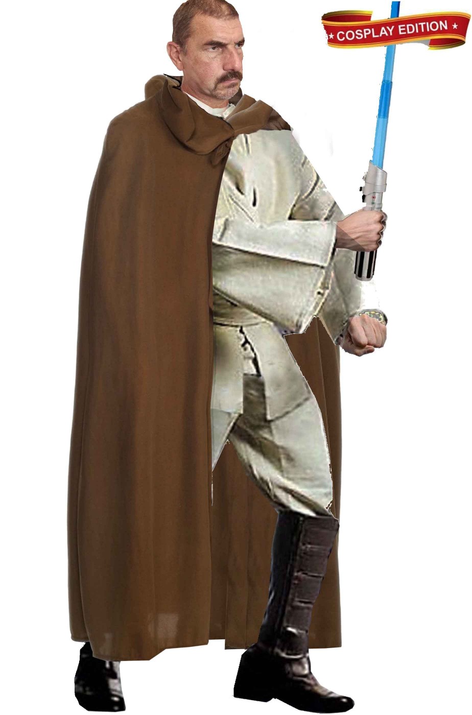 Vestito cosplay cavaliere Jedi Obi Wan Kenobi Vestito cosplay cavaliere Jedi Obi Wan Kenobi
