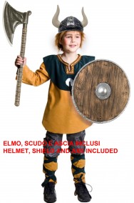Vestito di carnevale vichingo vikings completo