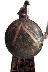 Costume soldato Spartano Leonida di 300 di metallo
