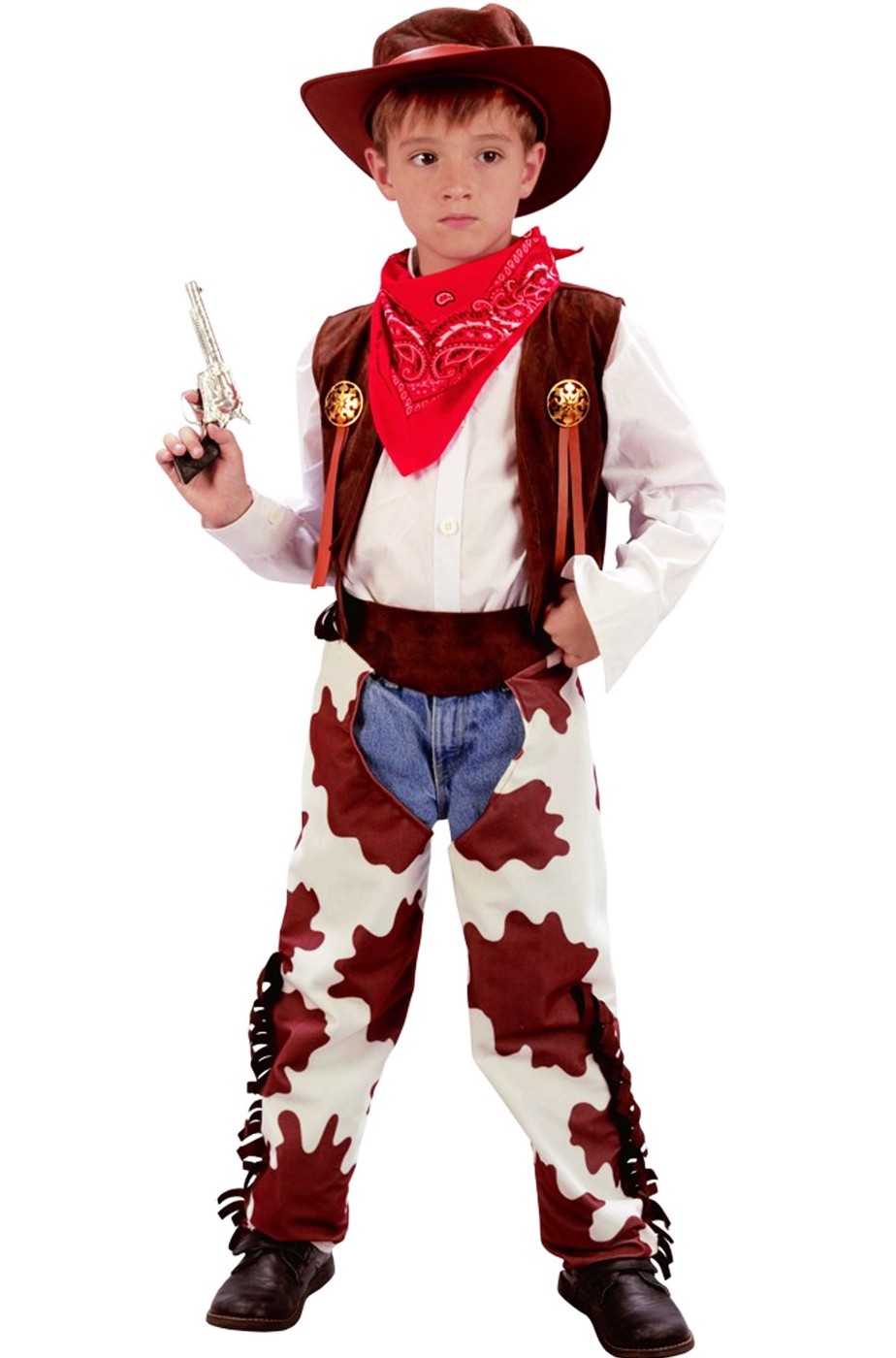 Vestito di carnevale da cowboy bambino completo