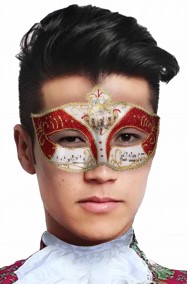 Maschera di carnevale veneziano Mozart economica