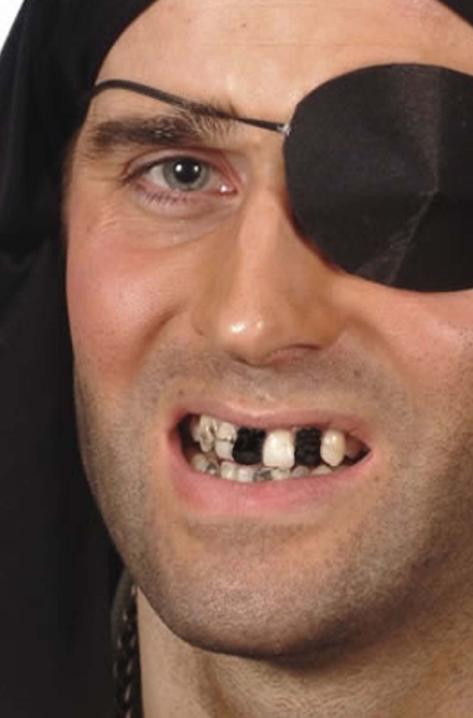 Trucco Nero per effetto dente mancante Trucco Nero per effetto dente mancante
