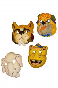 Pacchetto maschere di carnevale degli animali economiche in offerta per bambini