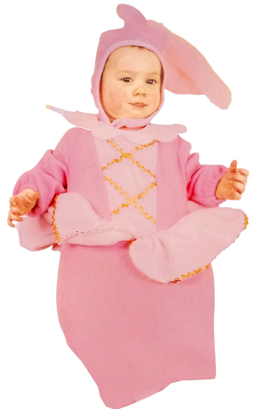 Vestito di carnevale neonata bambina fatina rosa