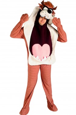 Vestito di carnevale mascotte Taz Diavolo di Tasmania Looney Tunes adulto