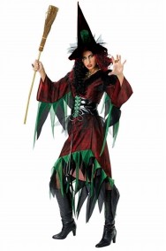 Vestito Halloween donna strega elfa dei boschi