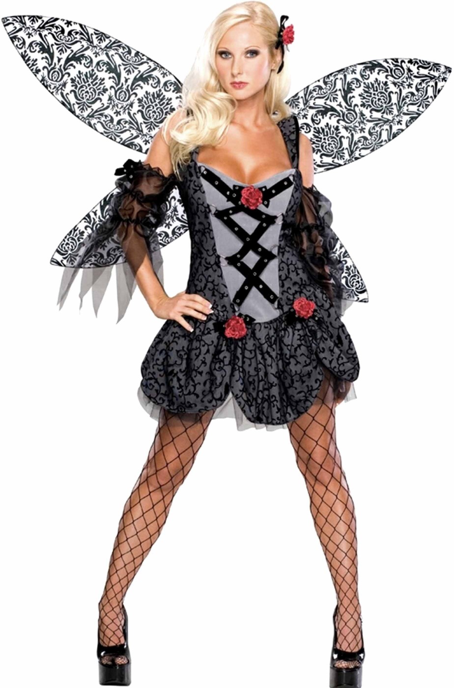 Costume halloween da Farfalla adulta nera gotica vittoriana