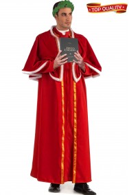 Vestito da Dante Alighieri nobiluomo medievale teatrale