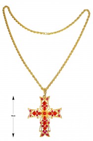 Collana con croce grande per papa cardinale vescovo
