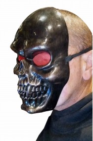 Maschera halloween da teschio bronzo adulto