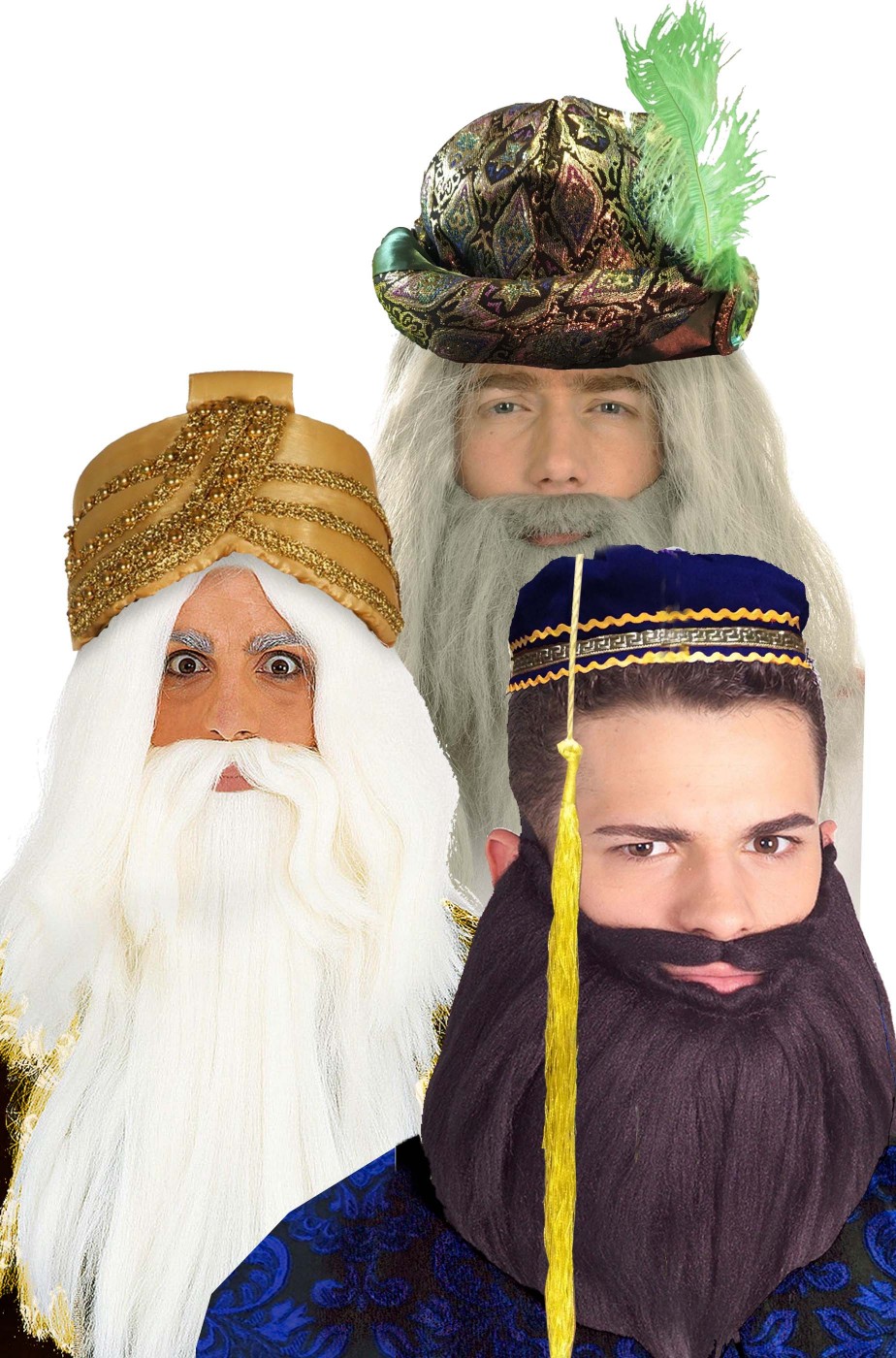 Cappelli turbanti dei tre re magi Gaspare, Melchiorre e Baldassarre
