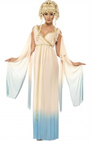 Vestito di carnevale da dea greca o romana afrodite