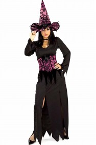 Vestito di halloween da donna da strega elegante