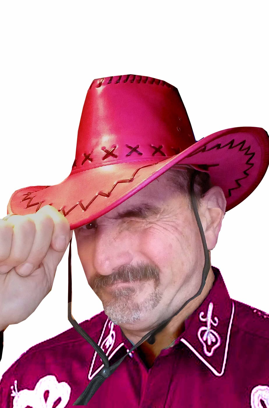 Cappello cowboy o cowgirl rosa