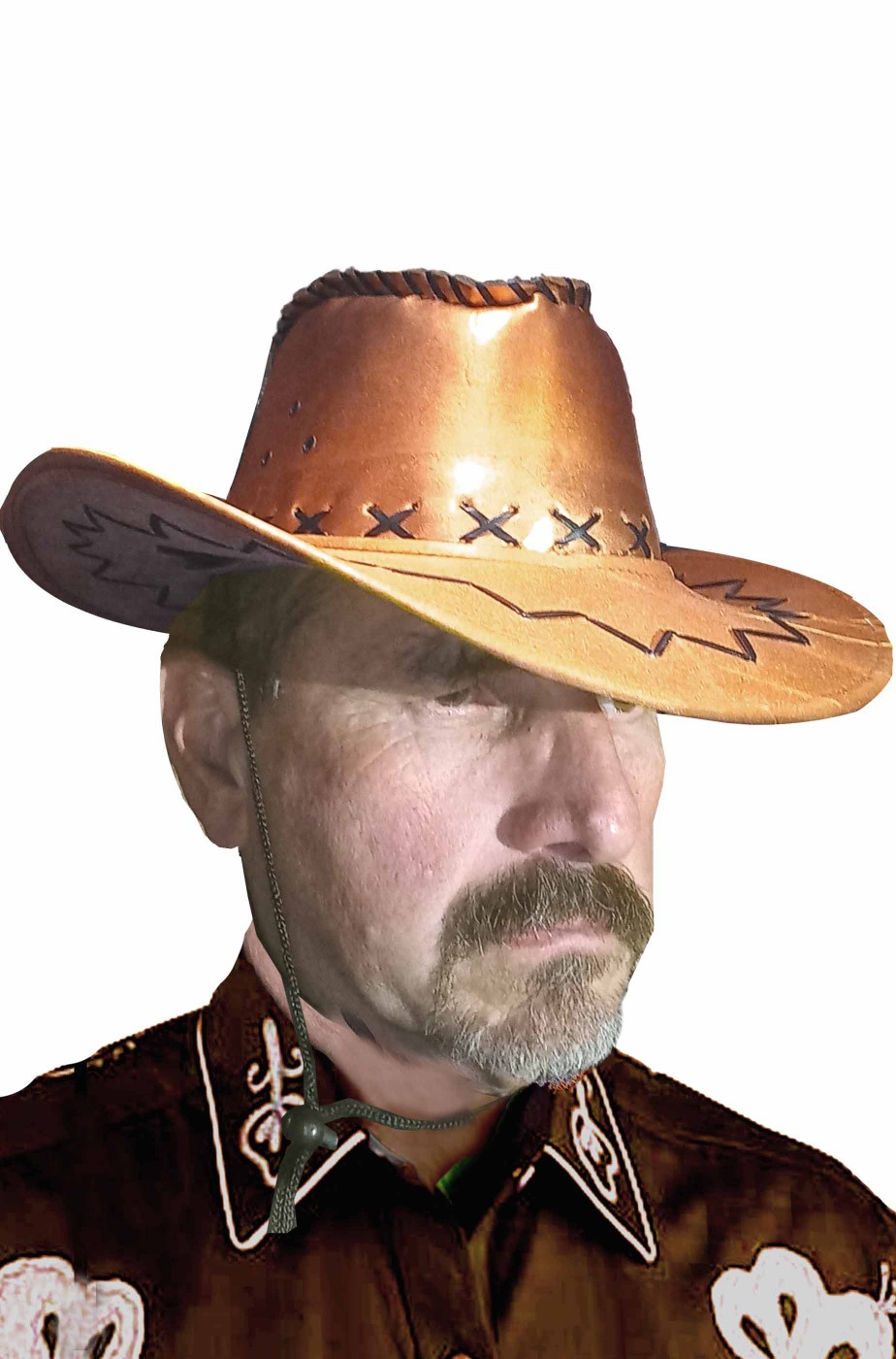 Cappello da cowboy adulto oro