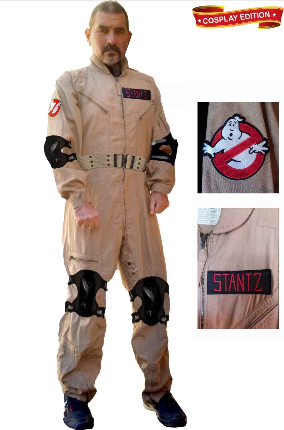 Costume cosplay Ghostbusters come l'originale di Ray Stanz