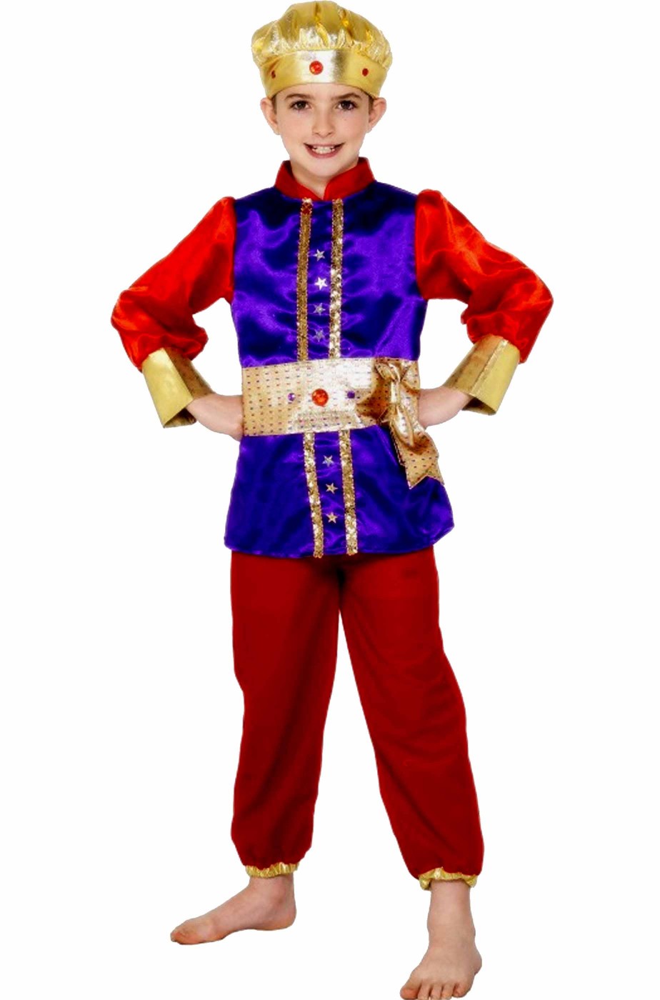 Vestito di carnevale da principe arabo aladino bambino
