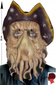Maschera Davy Jones in lattice ADULTO