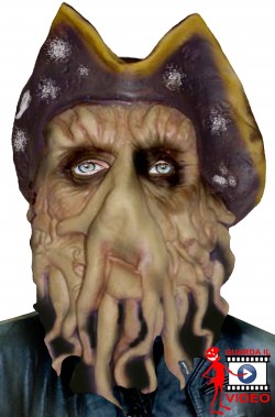 Maschera Davy Jones Faccia di Polpo con cappello