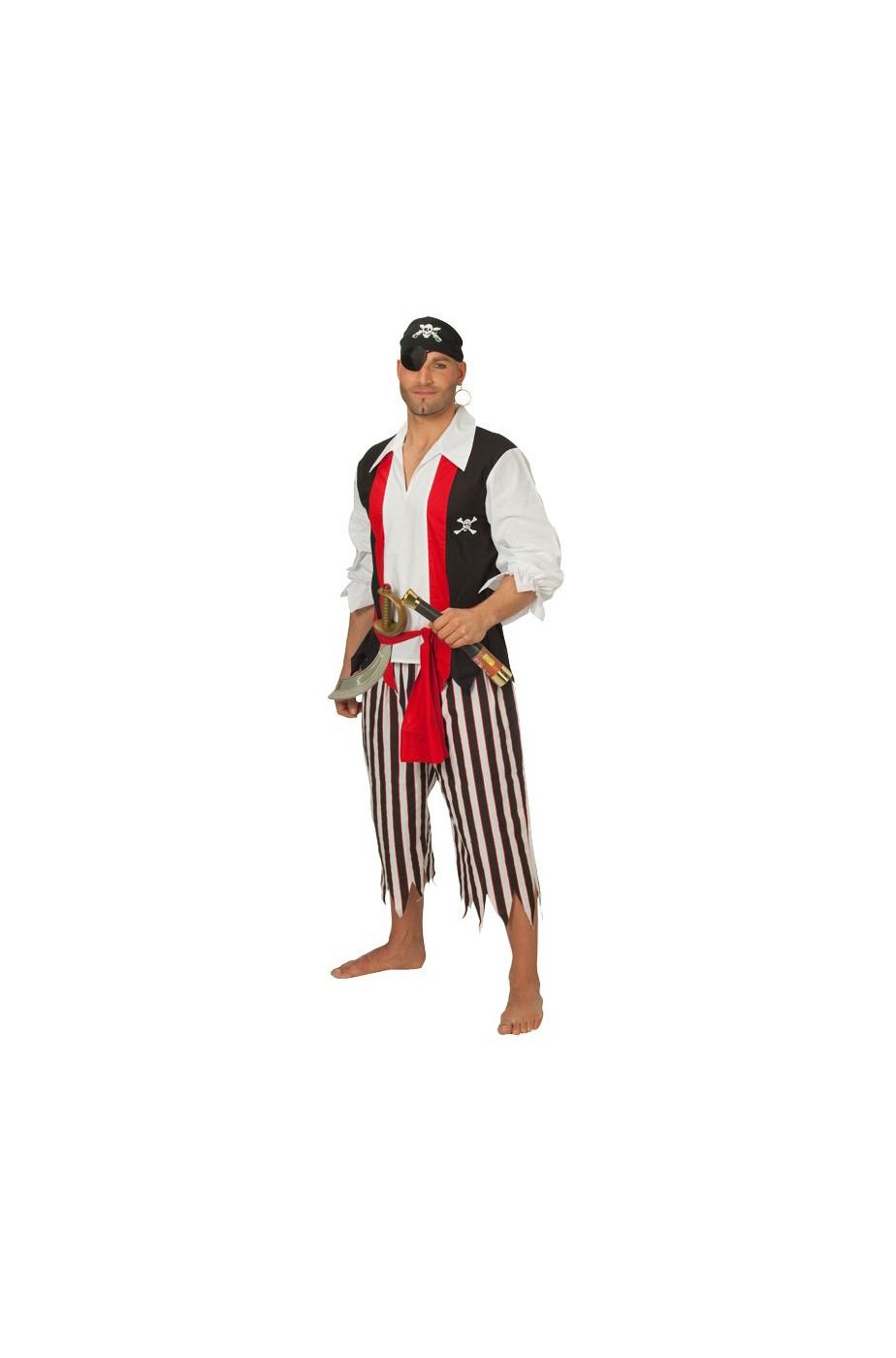 Vestito di carnevale da Pirata Uomo bucaniere