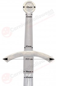 Dimensioni elsa di spada medievale