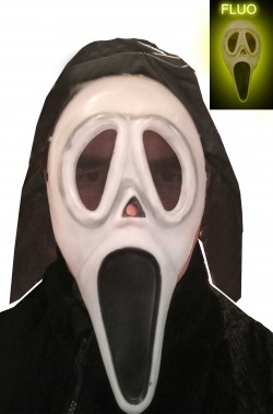 Maschera scream ghost fluo