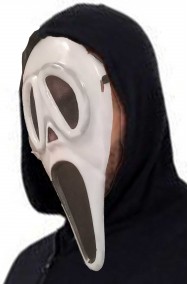 maschera ghost face fluo