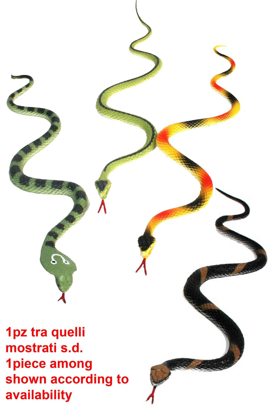 Serpente finto di gomma