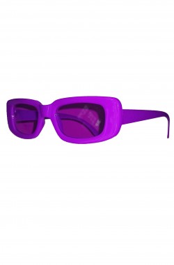 occhiali da sole rettangolari viola