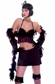 vestito di carnevale anni 20 donna nero