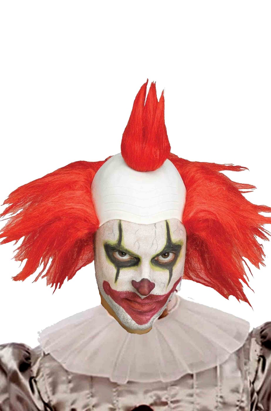 Parrucca da Clown IT Penywise adulto con pelata e capelli rossi
