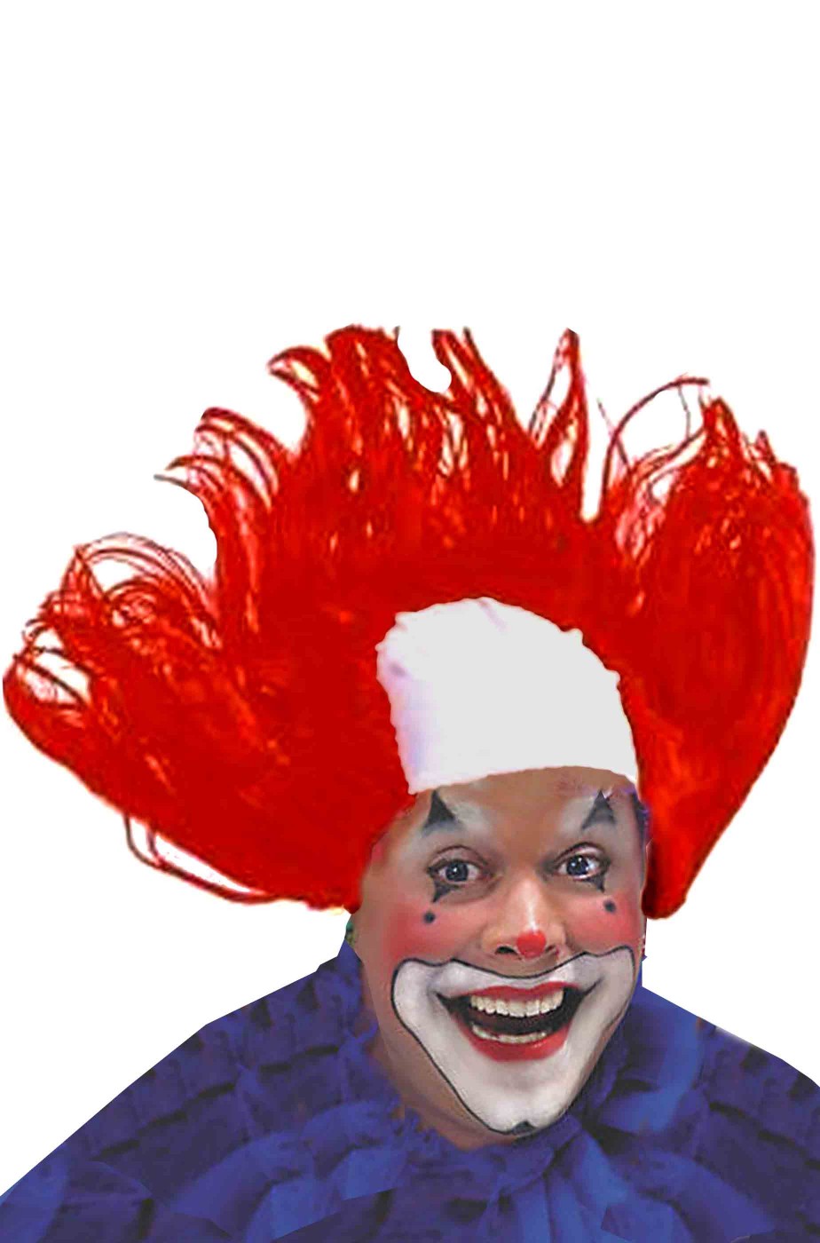 Parrucca da pagliaccio clown professionale grande