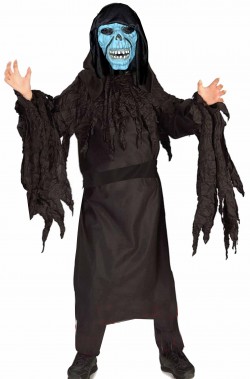 Costume carnevale bambino teschio blu