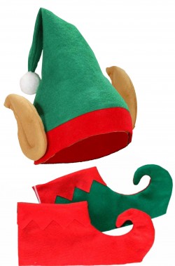 Kit Elfo giullare jolly di Babbo Natale