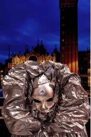 Maschera di Venezia argento in vendita online