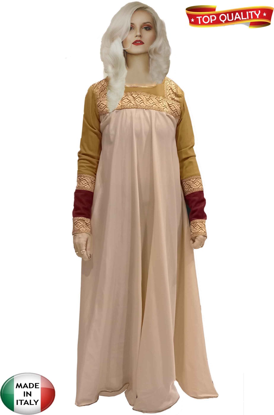 Vestito medievale nobildonna dama del castello