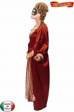 Costume carnevale veneziano donna bordeaux