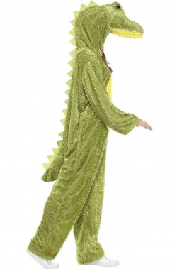 Vestito di carnevale da coccodrillo adulto