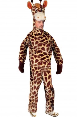 Costume mascotte da giraffa adulto