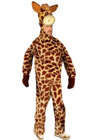 Costume di carnevale mascotte da giraffa adulto