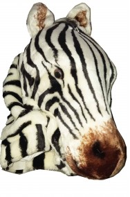 Testa di zebra per costume di carnevale mascotte