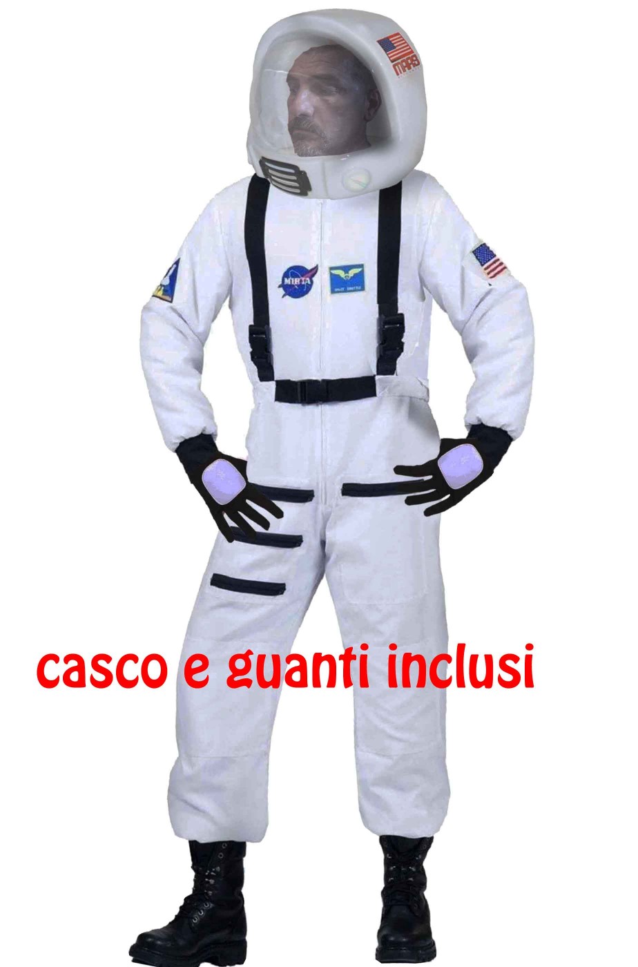 Maschera Casco Astronauta NASA Adulto