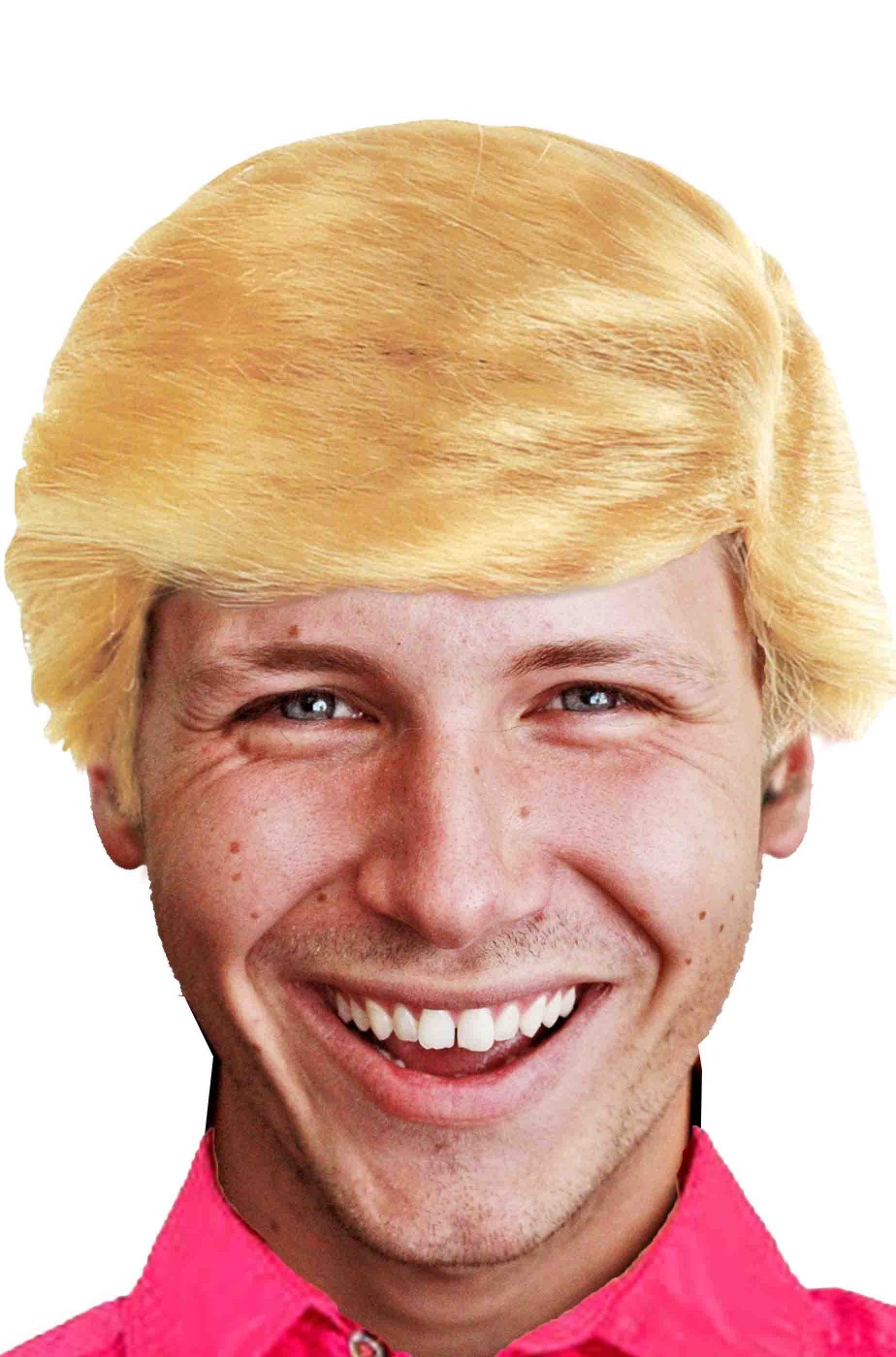 Parrucca di carnevale del celebre Donald Trump quarantacinquesimo  presidente americano USA
