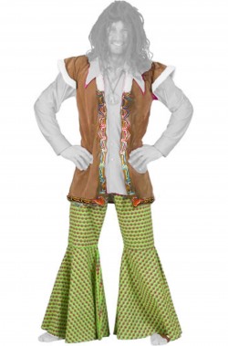 Vestito vintage anni 70 con gilet